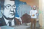 В Анталье появилось граффити с портретом убитого посла Карлова