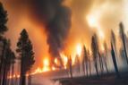 В окрестностях Анкары загорелся лес