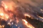 Природный пожар в районе Кемера не могут потушить трое суток