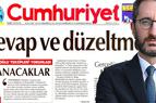 Cumhuriyet опубликовала три опровержения к статьям о спорном строительстве помощника президента Турции