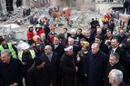 Эрдоган посетил место обрушения жилого дома в Стамбуле