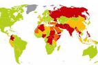 Самые опасные страны мира; Россия на 14, Турция на 41 месте