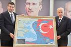 Лидер турецких националистов продемонстрировал карту, на которой греческие острова обозначены как турецкие