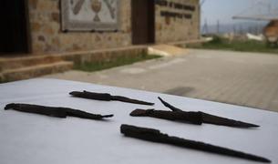 В древнем городе Адрианополис обнаружен набор ножей возрастом 1500 лет
