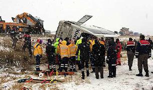 Девять человек погибли в ДТП с участием автобуса в Турции