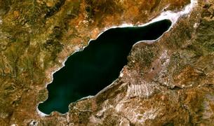 Снижение уровня воды в турецком озере Бурдур достигло критического уровня