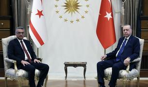 Эрдоган на встрече с новым главой Северного Кипра заявил о приверженности двухгосударственной модели