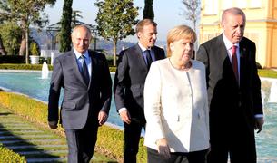 Четырехсторонний саммит Германия, Франция, Россия и Турция в Стамбуле завершился