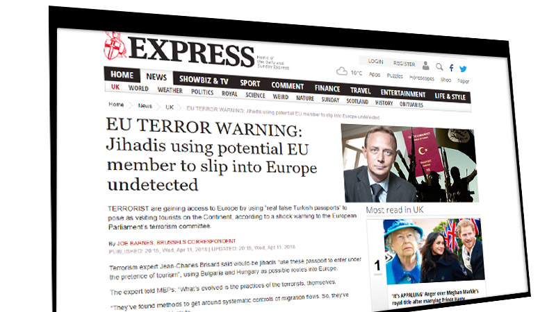 Эксперт по терроризму: «Джихадисты» используют турецкие паспорта для въезда в Европу