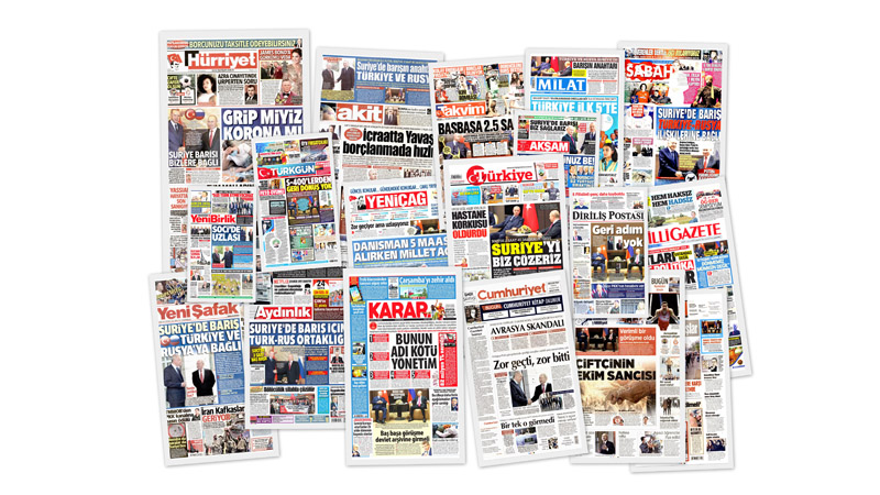 Первые полосы турецких газет о встрече лидеров Турции и России