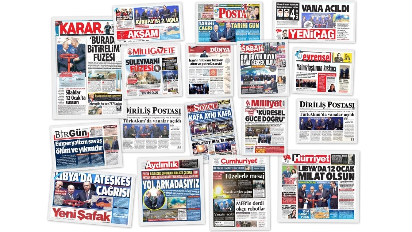 Заголовки на первых полосах турецких газет о встрече Эрдогана и Путина