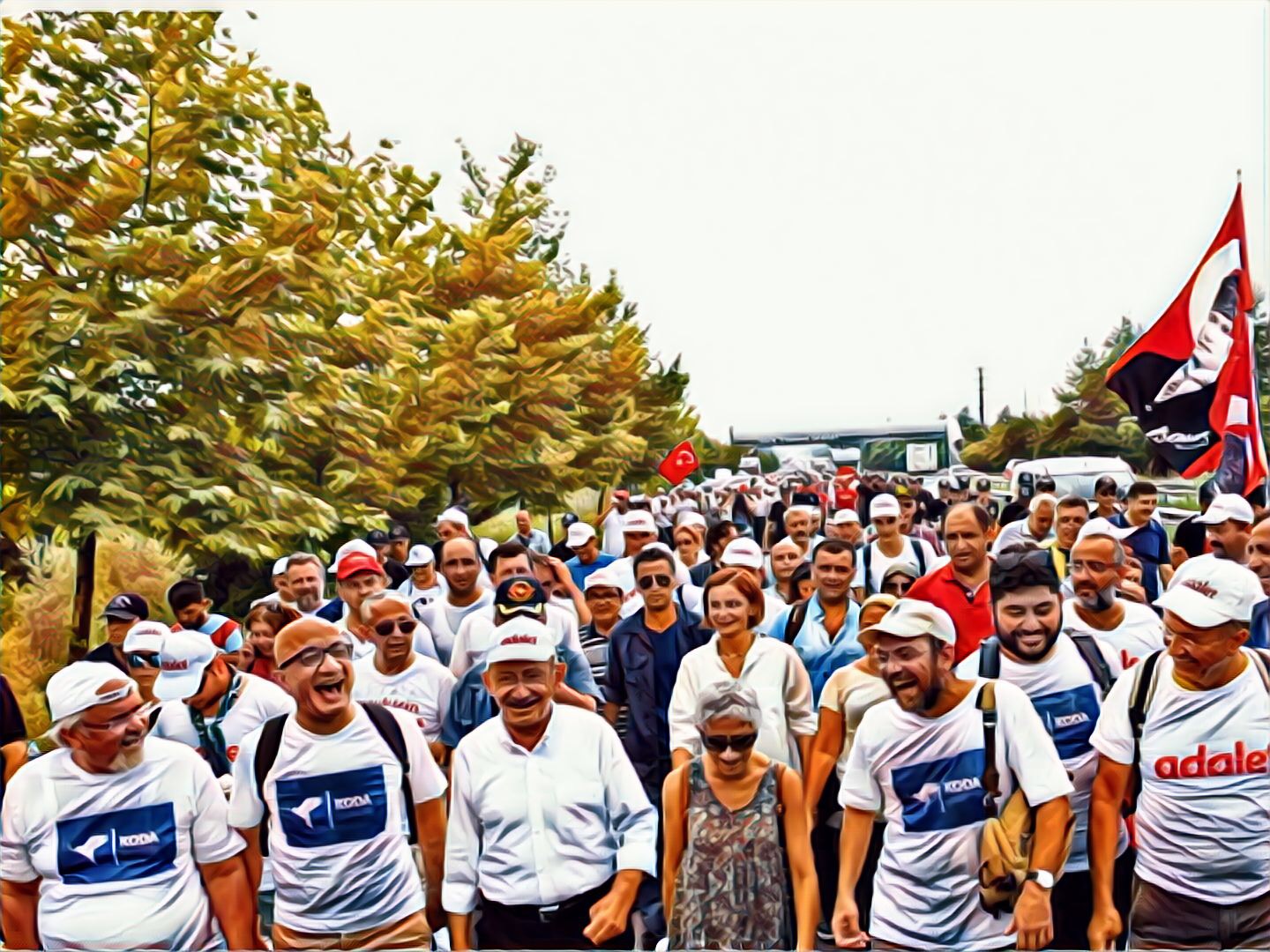 К «Маршу справедливости» в Турции присоединились десятки тысяч людей