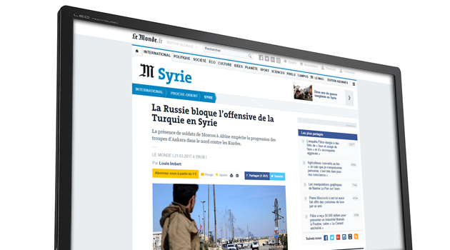 Le Monde: Российская армия в Афирине означает конец операции «Щит Евфрата»