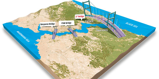Четыре компании соревнуются за право построить мост через Босфор // Результаты будут известны в мае