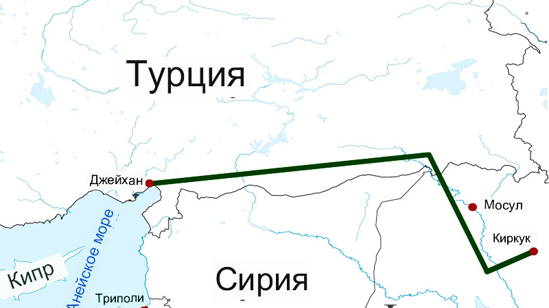Турция и Ирак заключили контракт на годовые поставки по нефтепроводу Киркук — Джейхан