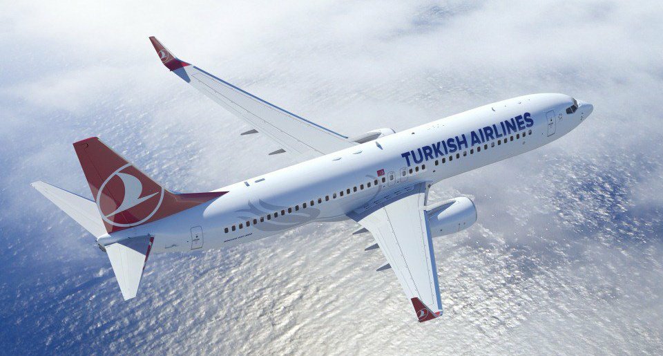 Борт Turkish Airlines вернулся в Стамбул из-за неисправности, развернувшись над Атлантикой