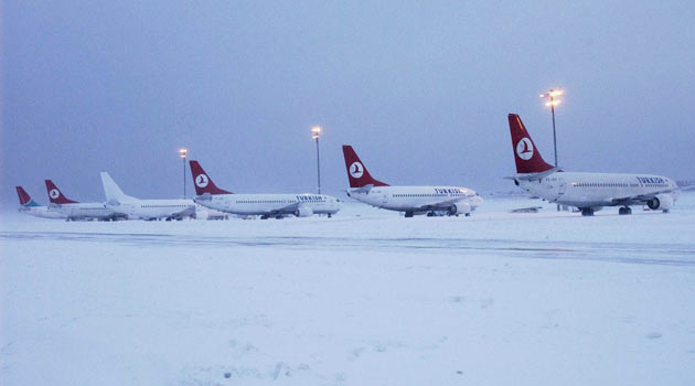 Turkish Airlines отменяет 10 марта более 200 рейсов в Стамбуле из-за непогоды