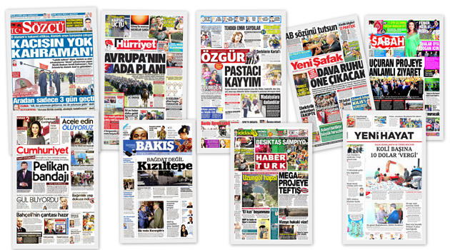 Заголовки турецких СМИ за 10.05.2016