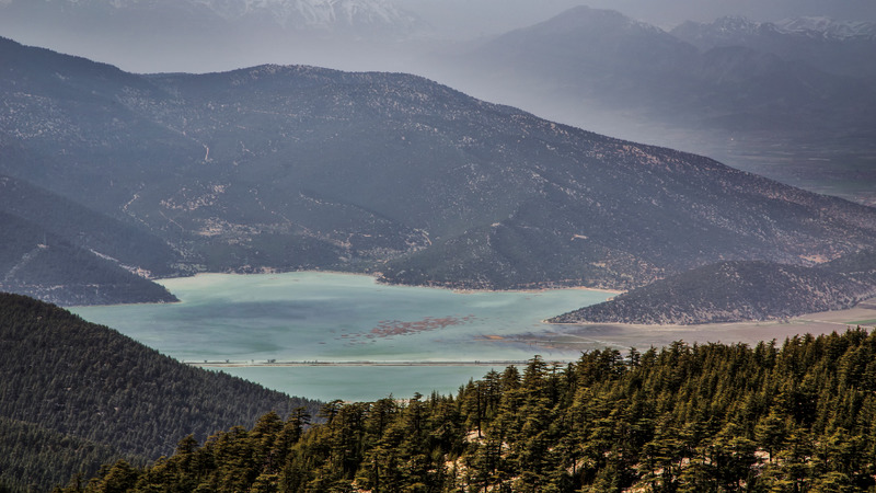 В турецкой Анталье полностью пересохло озеро