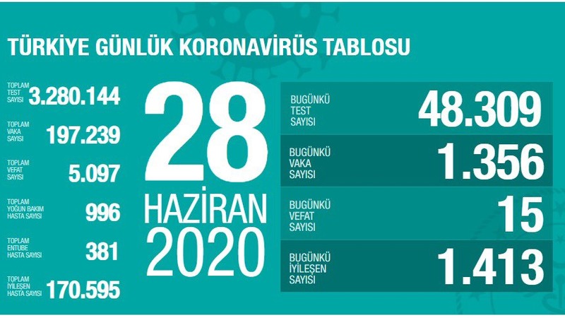 Число заболевших коронавирусом в Турции превысило 197 тыс.