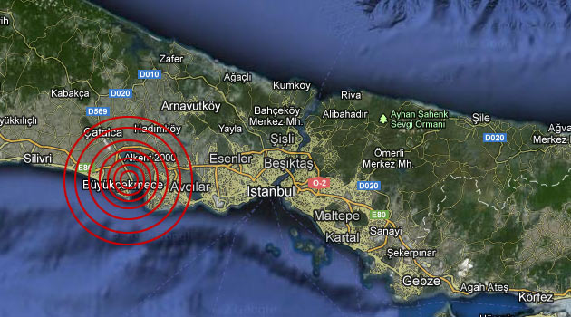 В Стамбуле произошло землетрясение умеренной силы