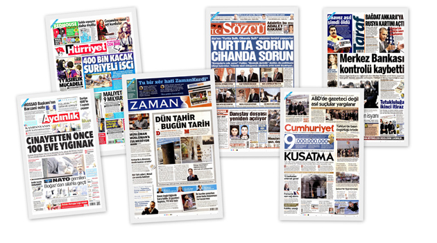 Заголовки турецких СМИ за 08.12.2015