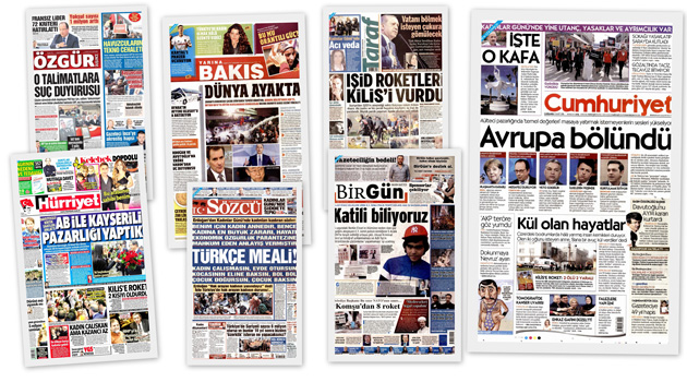 Заголовки турецких СМИ за 09.03.2016