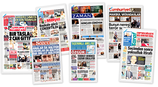 Заголовки турецких СМИ за 12.01.2016