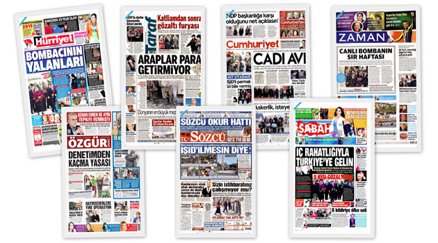 Заголовки турецких СМИ за 14.01.2016