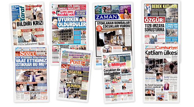 Заголовки турецких СМИ за 15.01.2016