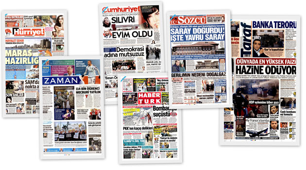 Заголовки турецких СМИ за 21.12.2015