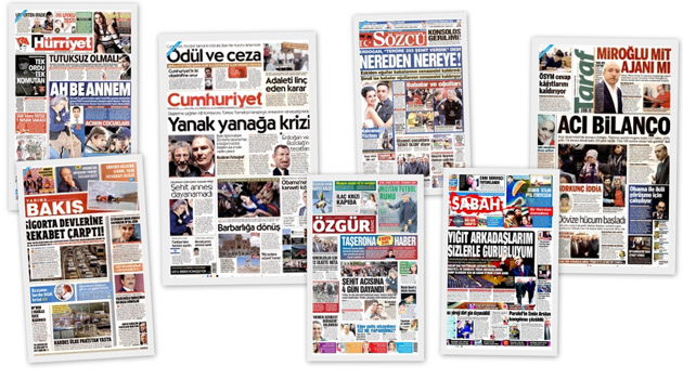 Заголовки турецких СМИ за 29.03.2016