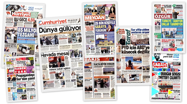 Заголовки турецких СМИ за 31.03.2016
