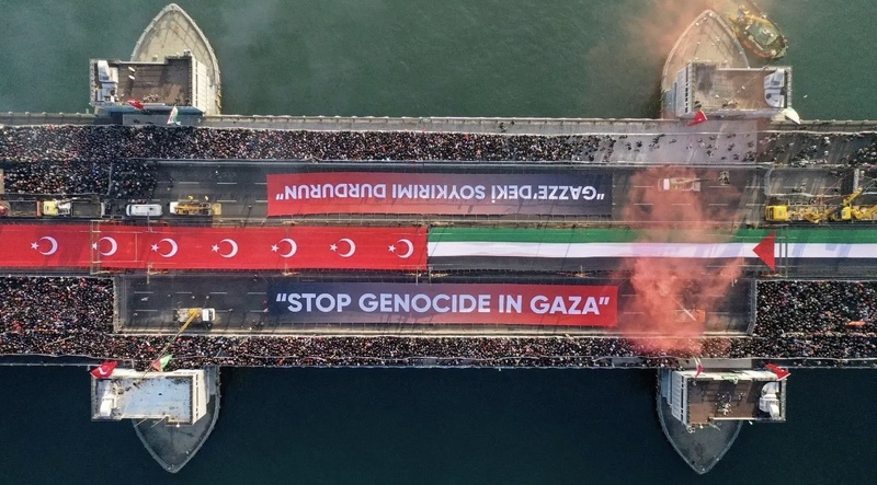 В Стамбуле более 500 тысяч человек вышли на акцию в поддержку Палестины