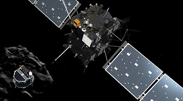 Первое в истории космонавтики приземление на комету