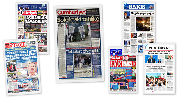 Заголовки турецких СМИ за 18.07.2016