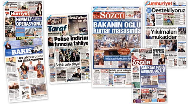Заголовки турецких СМИ за 19.04.2016