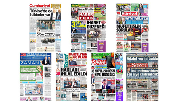 Заголовки турецких СМИ за 26.02.2016