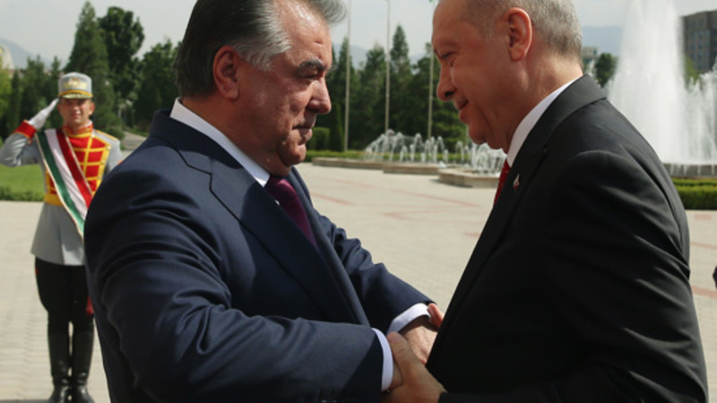 Президент Турции встретился с президентом Таджикистана