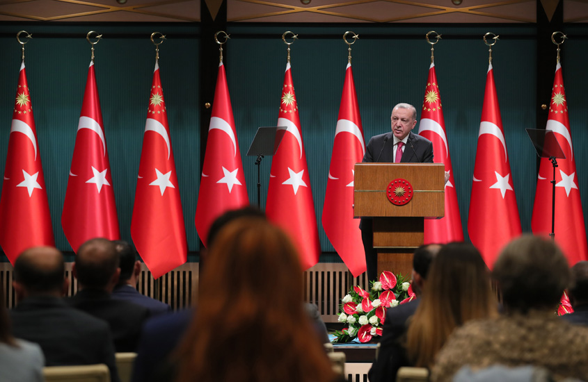 Эрдоган: Турция намерена создать зону безопасности глубиной 30 км у своих южных границ