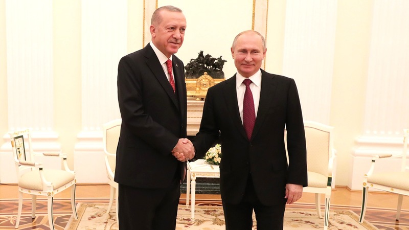 Начало переговоров Эрдогана и Путина
