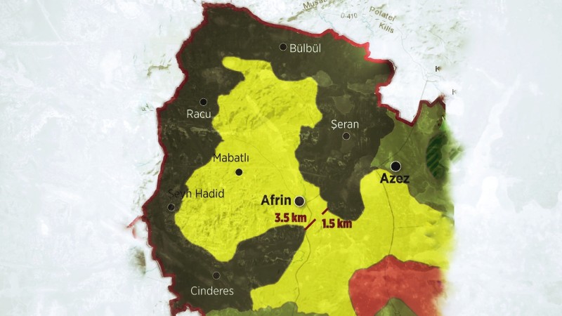 Вооружённые силы Турции взяли в окружение сирийский Африн