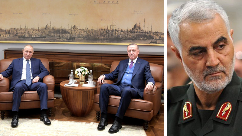 Путин и Эрдоган: Убийство Сулеймани подрывает стабильность на Ближнем Востоке