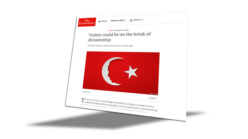 В администрации Эрдогана резко раскритиковали журнал "Экономист" за публикацию о выборах