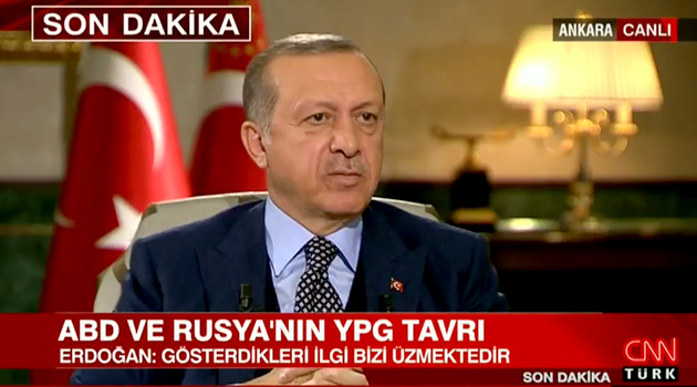 Эрдоган: Нас расстраивает уделяемое Россией внимание YPG, PYD (сирийским курдам)