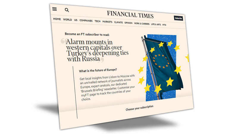 Financial Times: Западные страны встревожены укреплением связей между Турцией и Россией