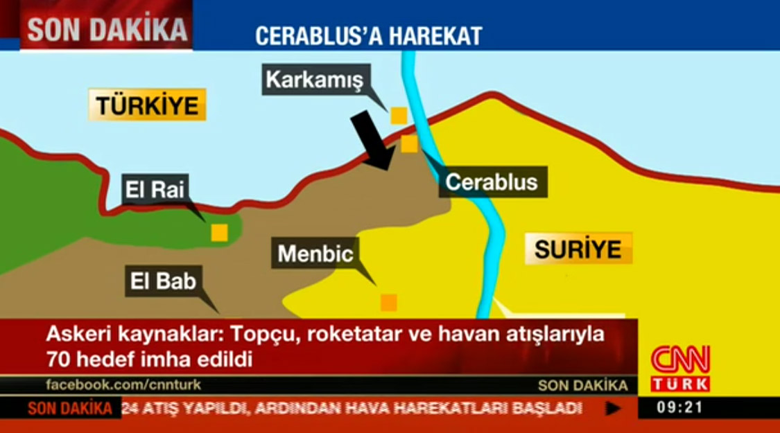 С начала операции в Сирии Турция нанесла 224 удара по 63 целям