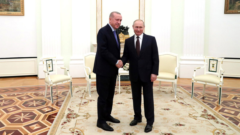 Начало переговоров Путина с Эрдоганом в Москве