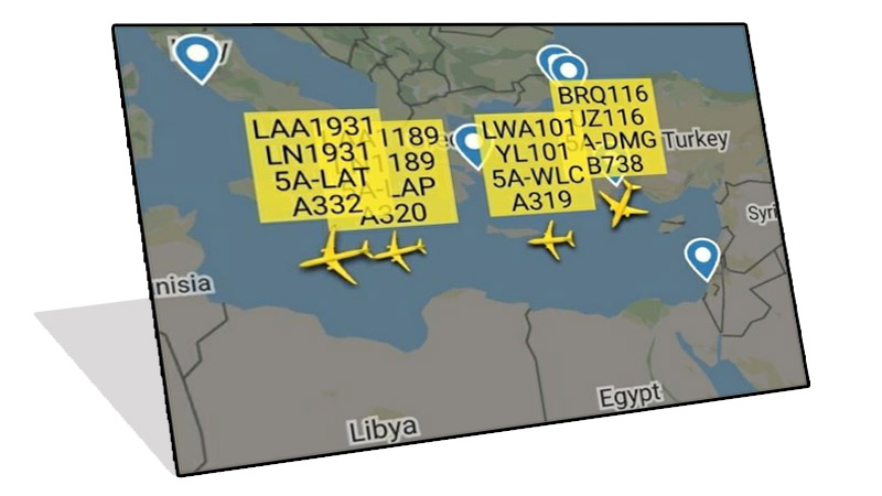 «Из Турции в Ливию направилось несколько самолётов с неизвестным грузом и пассажирами»