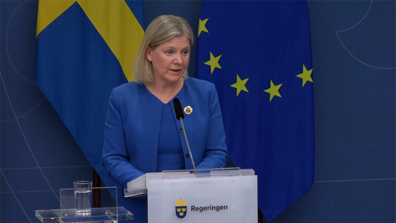 Премьер Швеции заявила, что надеется на укрепление двусторонних отношений с Турцией